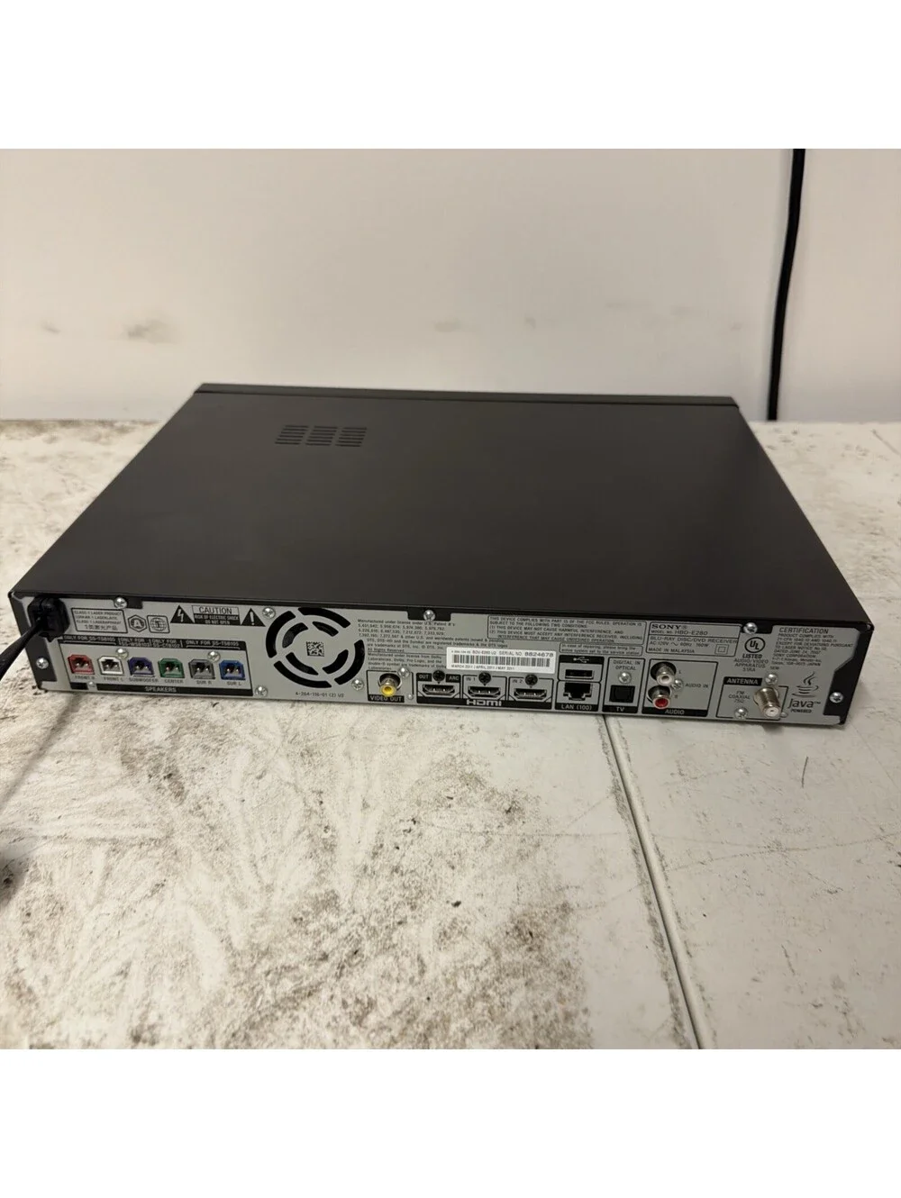 Sony 3D Blu-Ray DVD Home Theater Base Unit BDV-E280 TESTED, No Remote